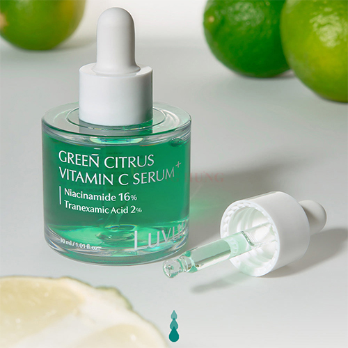 Tinh chất dưỡng sáng da Luvum Green Citrus Vitamin C Serum Plus (30ml) - Hàng chính hãng