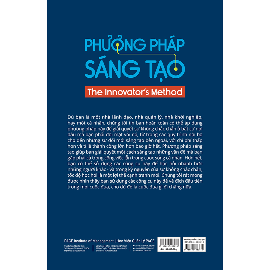 Sách PACE Books - Phương pháp sáng tạo - The Innovator's Method - Nathan Furr, Jeff Dyer