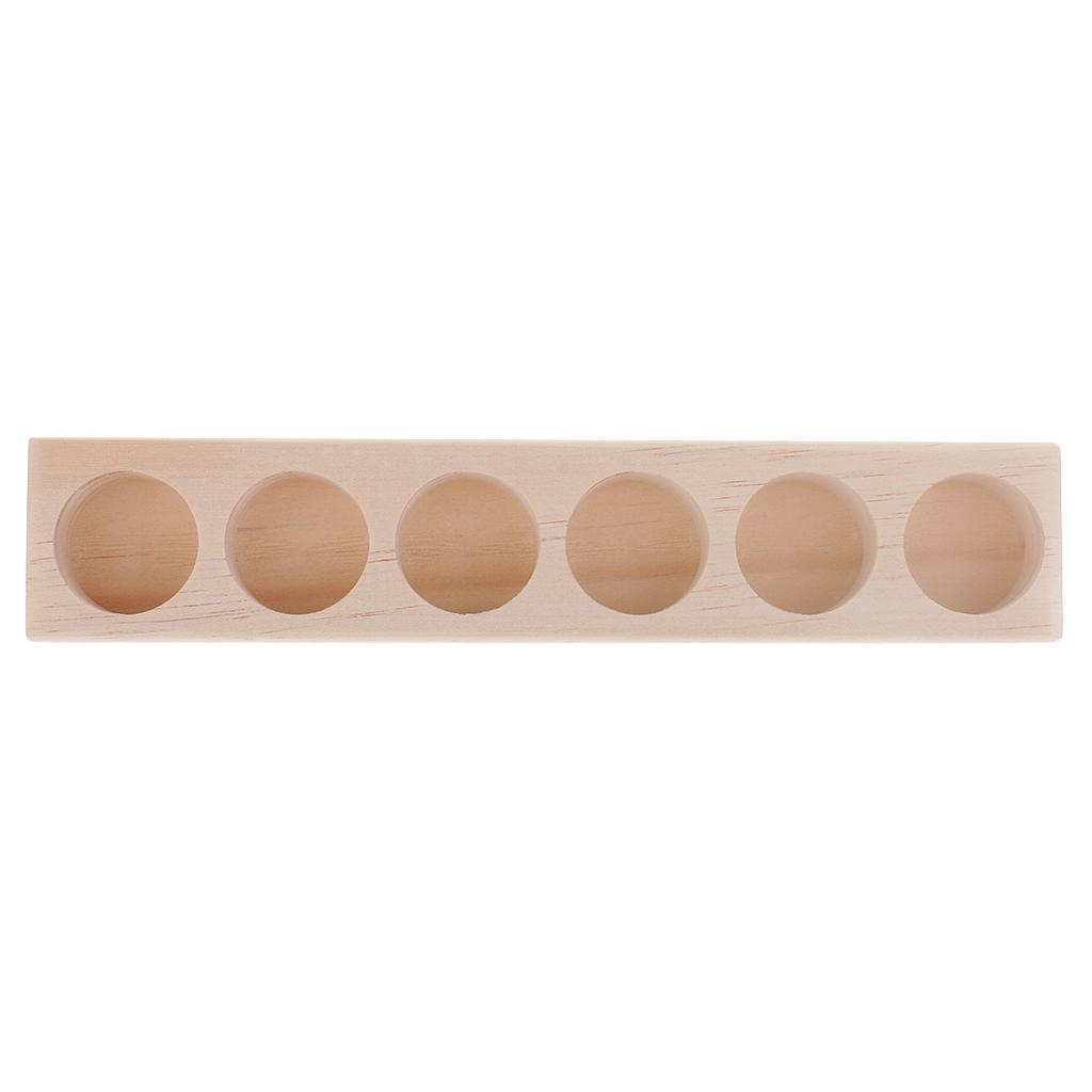 2Pc Wood Essential Oil Bottle Organizer Rack Aromatherapy Oils Display Stand