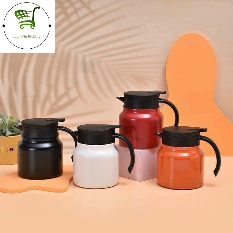 Bình giữ nhiệt, ấm pha trà giữ nhiệt mini siêu xinh 800ml  - giao mầu ngẫu nhiên