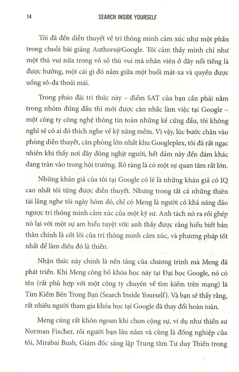 SEARCH INSIDE YOURSELF - TẠO RA LỢI NHUẬN, VƯỢT QUA ĐẠI DƯƠNG VÀ THAY ĐỔI THẾ GIỚI