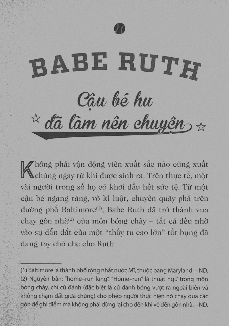 Thời Thơ Ấu Của Các Huyền Thoại Thể Thao - Chuyện Thật Chưa Kể