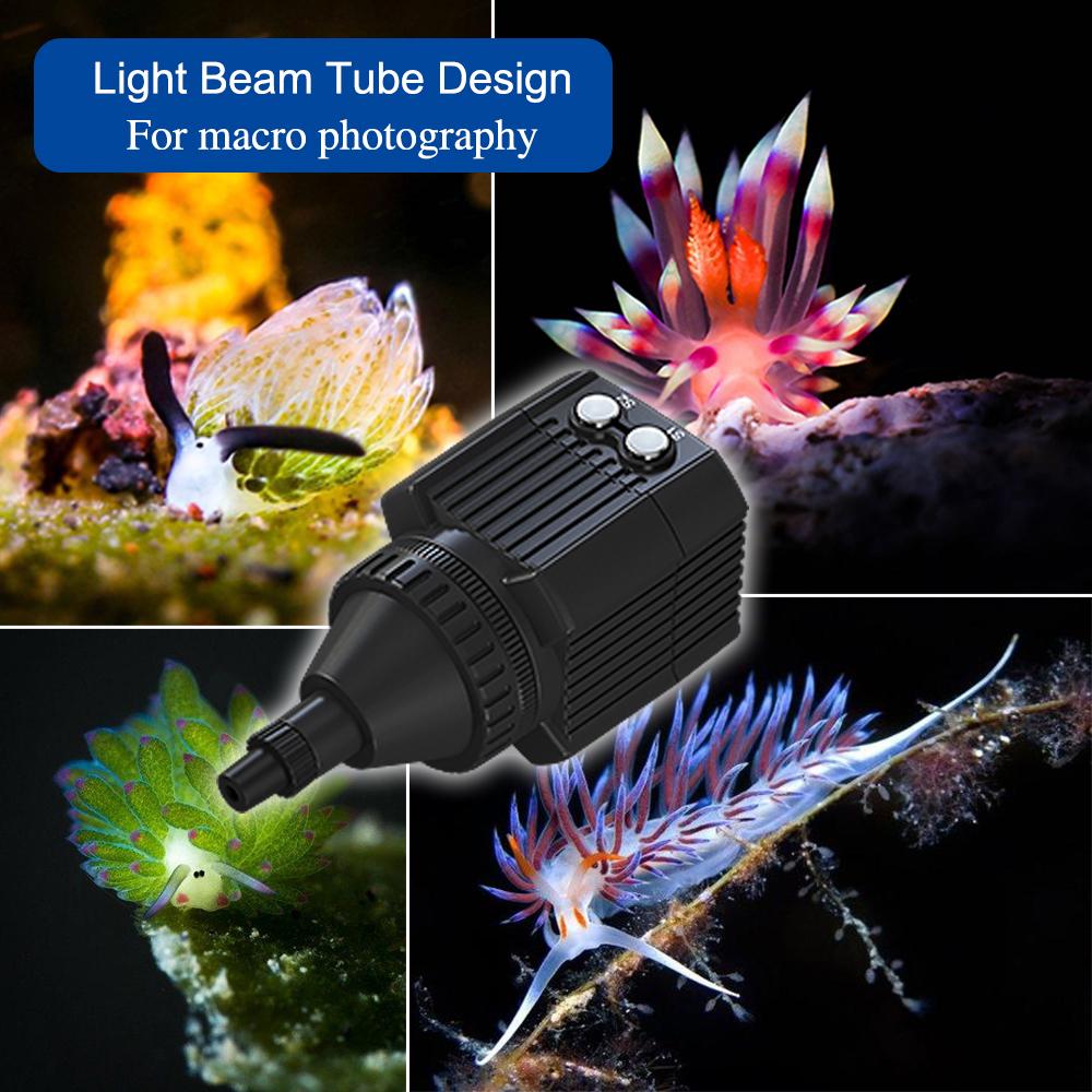 Mini Rechargeable LED Video Light Diving Photography Lamp Underwater 60M Waterproof IPX8 Camping Lighting for DJI Drone/