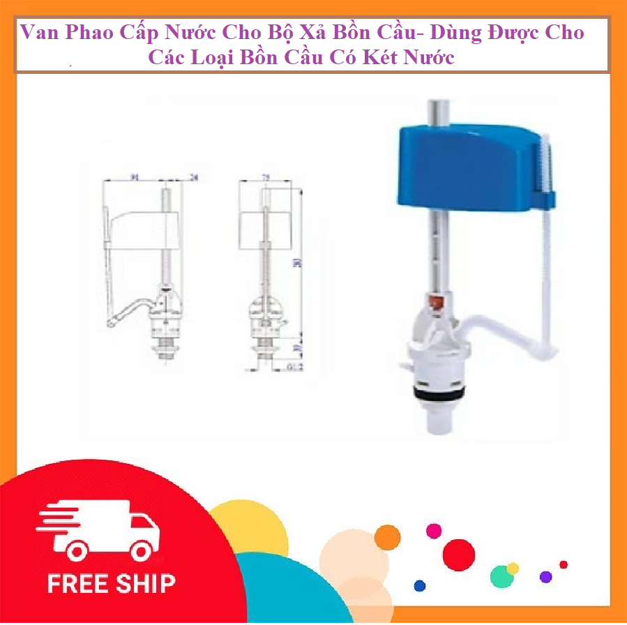 Van Phao Cấp Nước Cho Bộ Xả Bồn Cầu - Dùng Được Cho Các Loại Bồn Cầu Có Két Nước