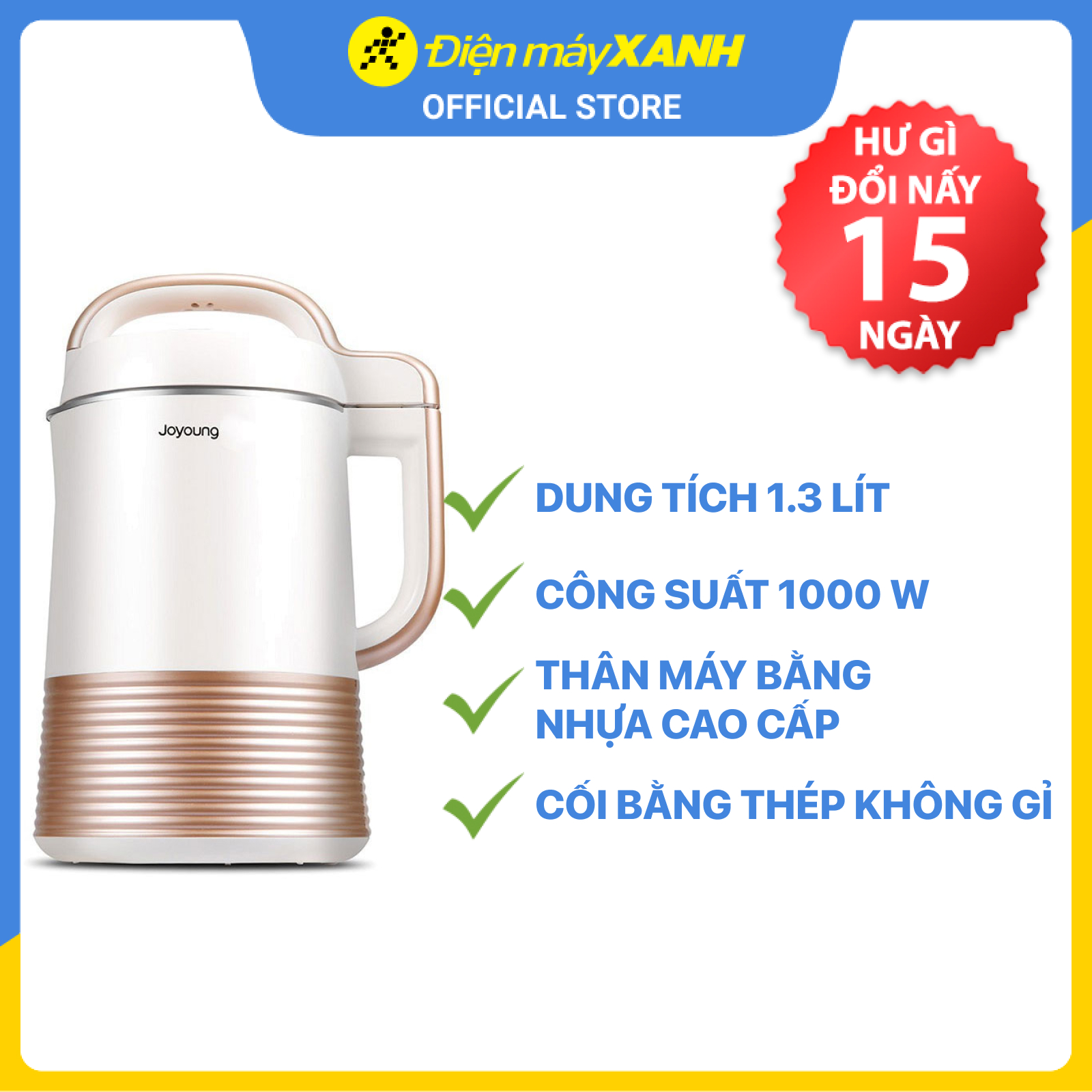 Máy làm sữa hạt Joyoung DJ13C-Q3 - Hàng chính hãng