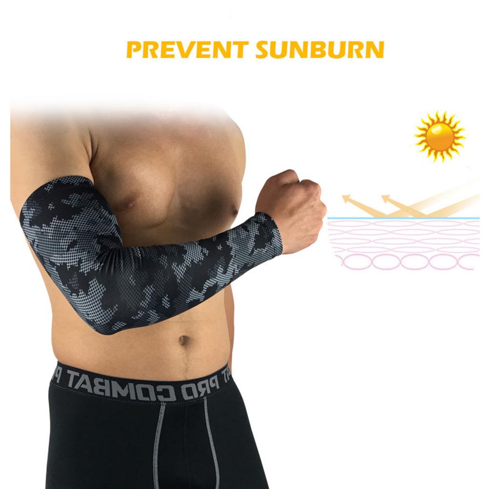 Thể thao nén tay tay áo bóng rổ bóng rổ tay ấm hơn mùa hè chạy UV bảo vệ bóng chuyền Băng chống nắng Color: 1Pcs Black Size: XL