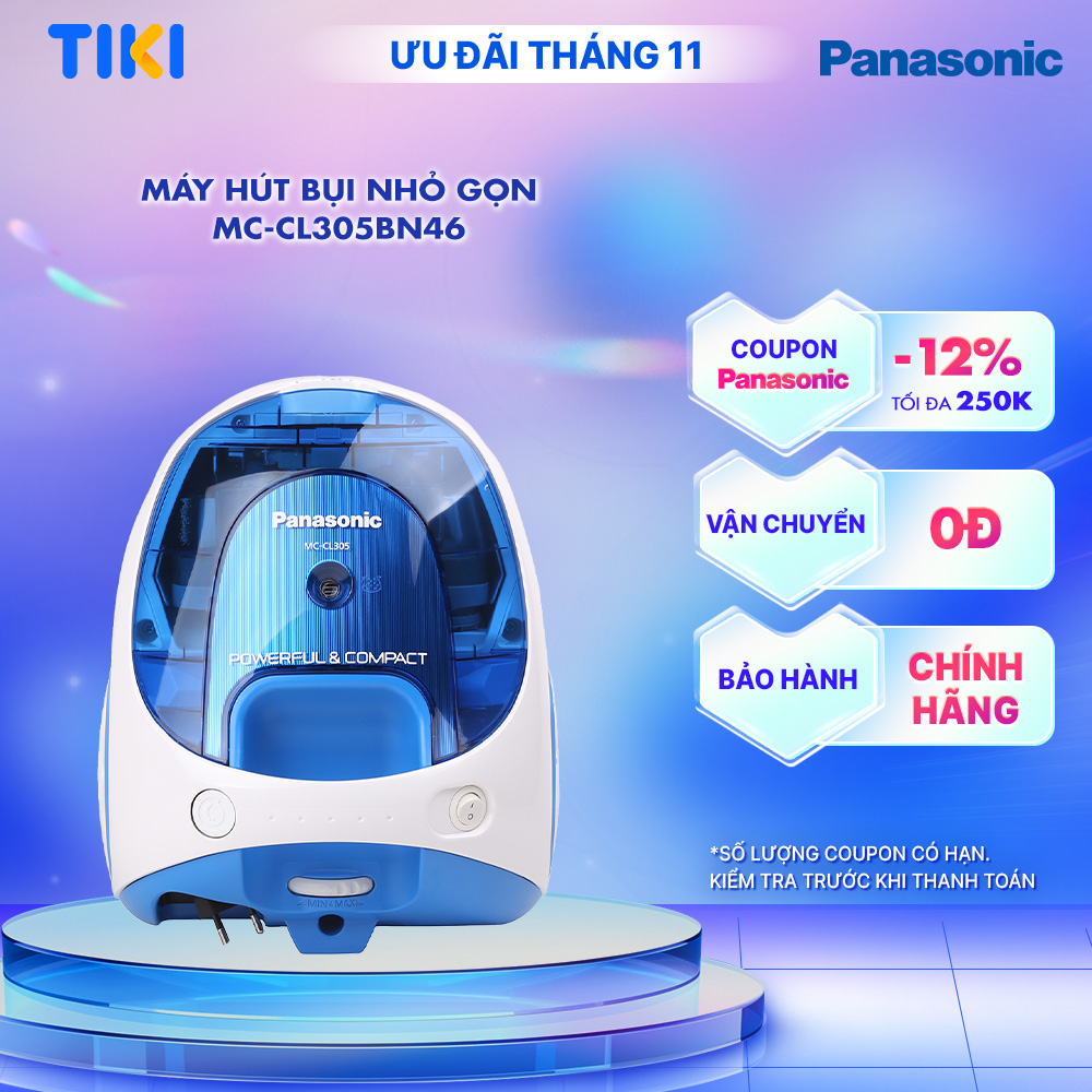 Máy Hút Bụi Panasonic PAHB-MC-CL305BN46 - Hàng Chính Hãng