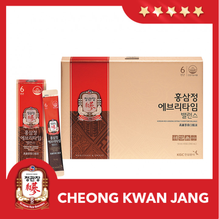 Tinh Chất Hồng Sâm Pha Sẵn KGC Cheong Kwan Jang Everytime Balance 20 Gói