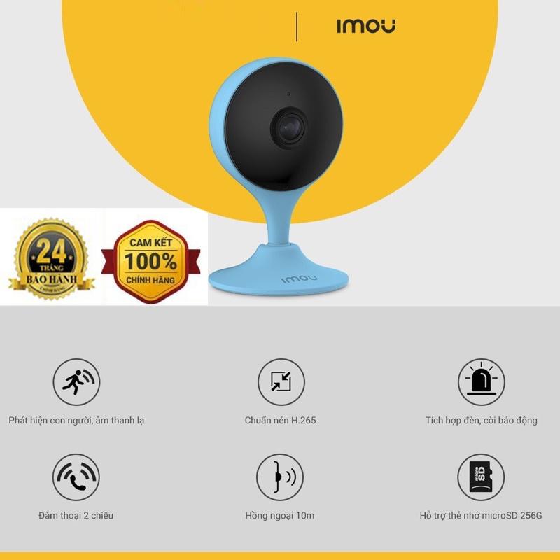 Camera Wifi IMOU mini C22EP phát hiện chuyển động, tiếng ồn, con người, đàm thoại 2 chiều - Hàng chính hãng