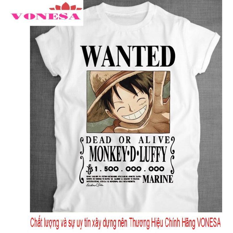 (VIDEO) Áo thun LUFFY WANTED cực đẹp | Áo One Piece Luffy Mũ Rơm truy nã OP18 | VONESA ( hình .t.h.ậ.t. )