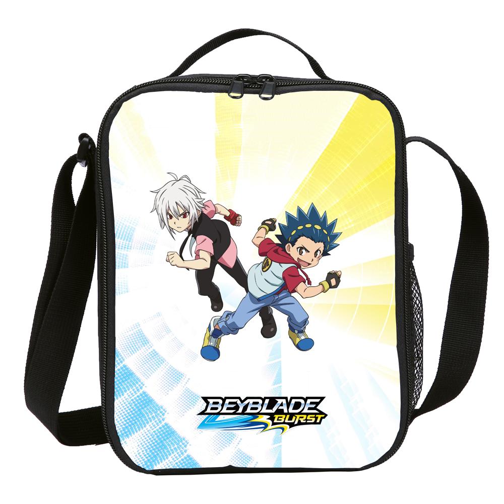 Anime Con Quay Beyblade Nổ Túi Đựng Hộp Cơm Trưa Cách Nhiệt Túi Bữa Ăn Túi Đơn Đeo Vai Nữ Trẻ Em Di Động Nhỏ