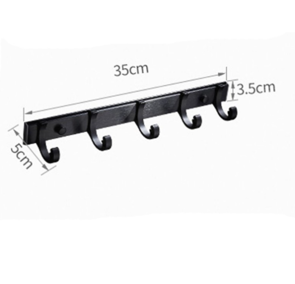 Phụ kiện phòng tắm 5 món màu đen GPK11PKND