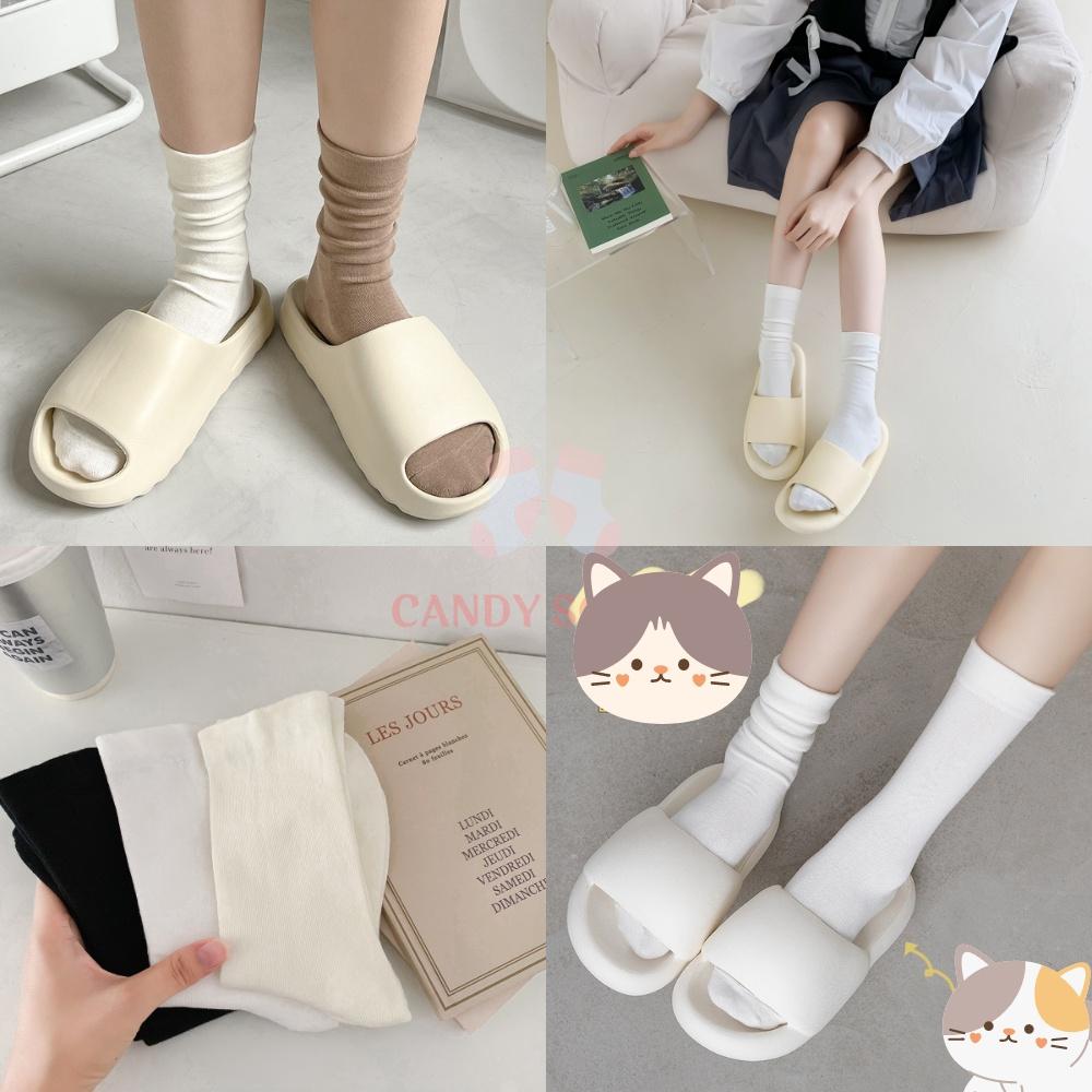 Tất nữ vớ nữ cổ trung, Tất nữ phong cách Hàn Quốc, co dãn 4 chiều, chất liệu cotton Hàn cao cấp TN-150