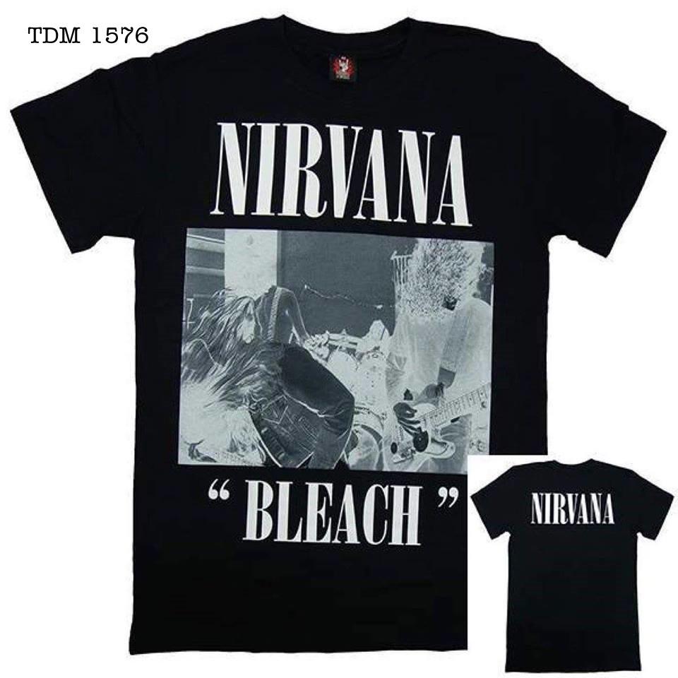 Áo Rock band tee phông / thun 100% cottong - hàng Thái Lan - Nirvana TDM 1576