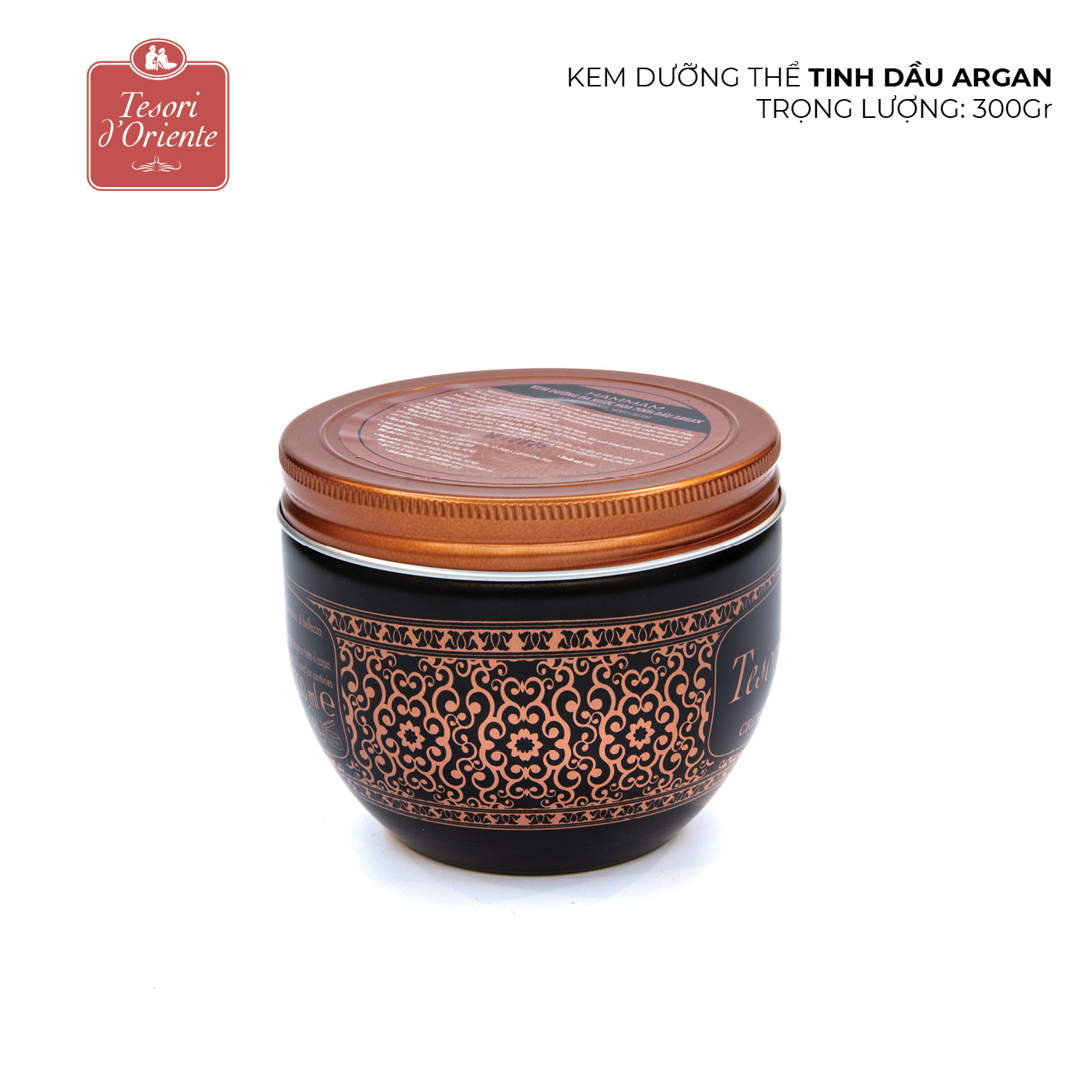 Kem dưỡng da Tesori d'Oriente Tinh dầu Argan chính hãng 300gr