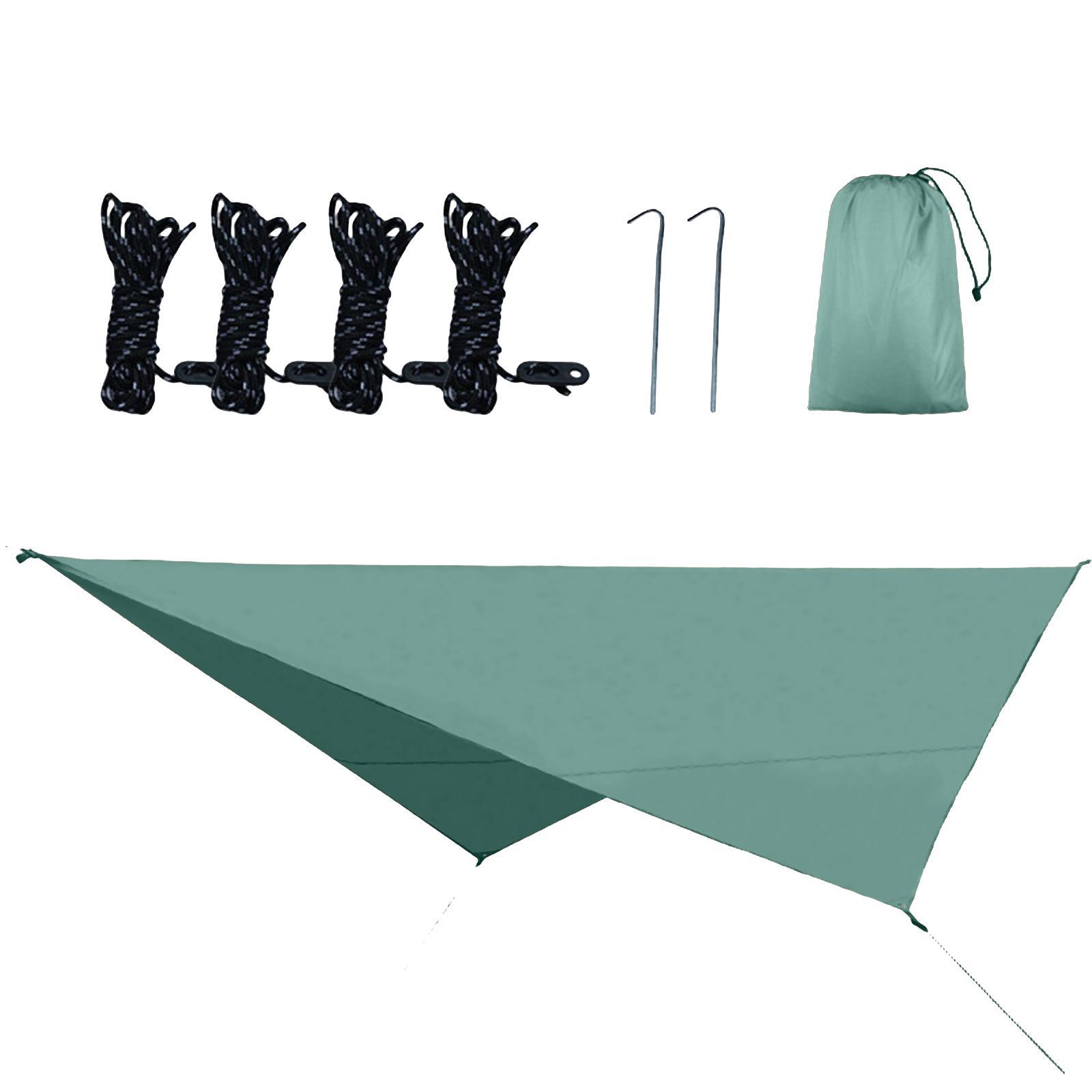 Tent Tarp with Nails ,Picnic Mat Camping Tarp Tent Hammock Tarp, Waterproof Camping tarp Tent Rain Fly Picnic Mat Survival Shelter Sunshade