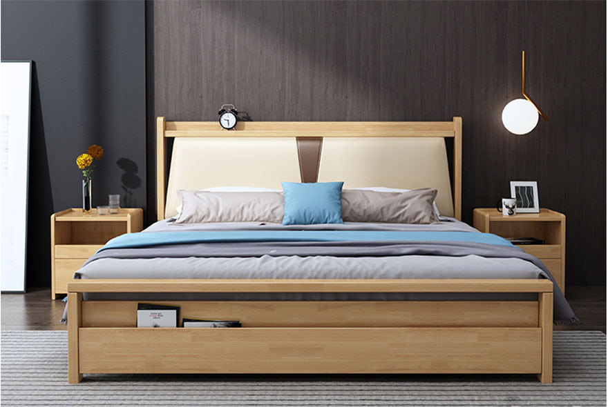 Giường ngủ gỗ đẹp phong cách thanh lịch