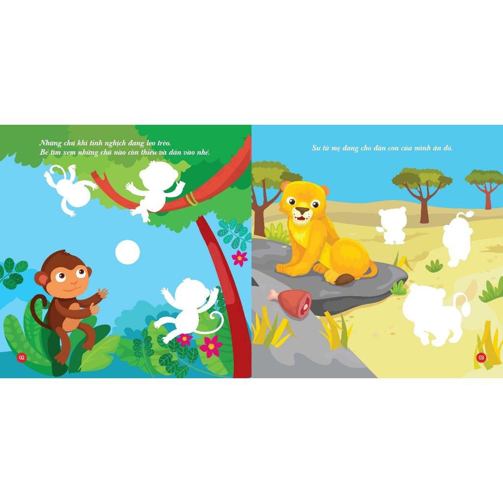 Sách - Bóc dán hình Động vật đáng yêu - Animal Stickers Tập 1 (VT) mk