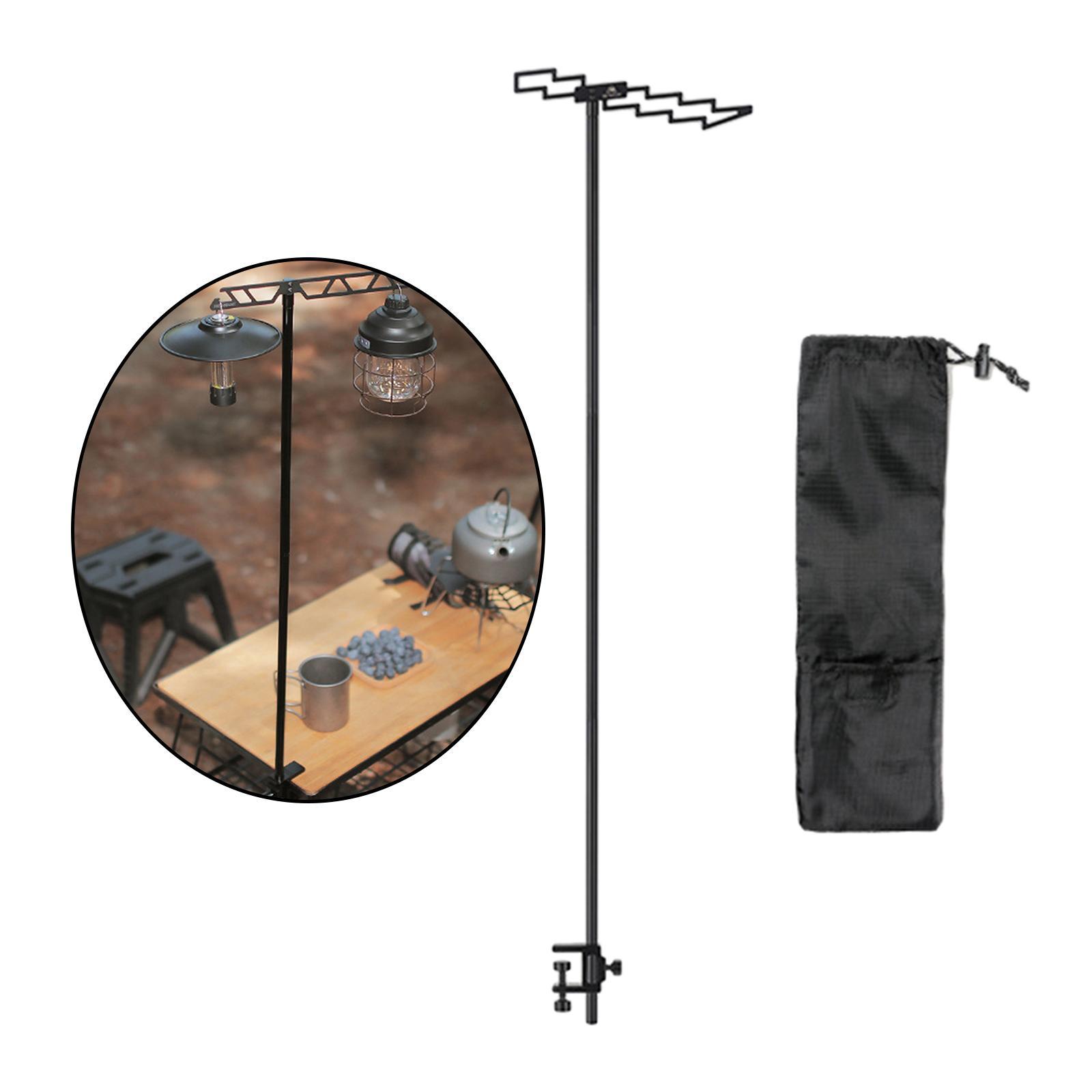 Camping Lantern Stand Holder Light Hanging Poles Hanger for BBQ Backpacking