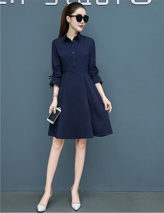 Đầm dự tiệc sơ mi mẫu mới Haint Boutique da52