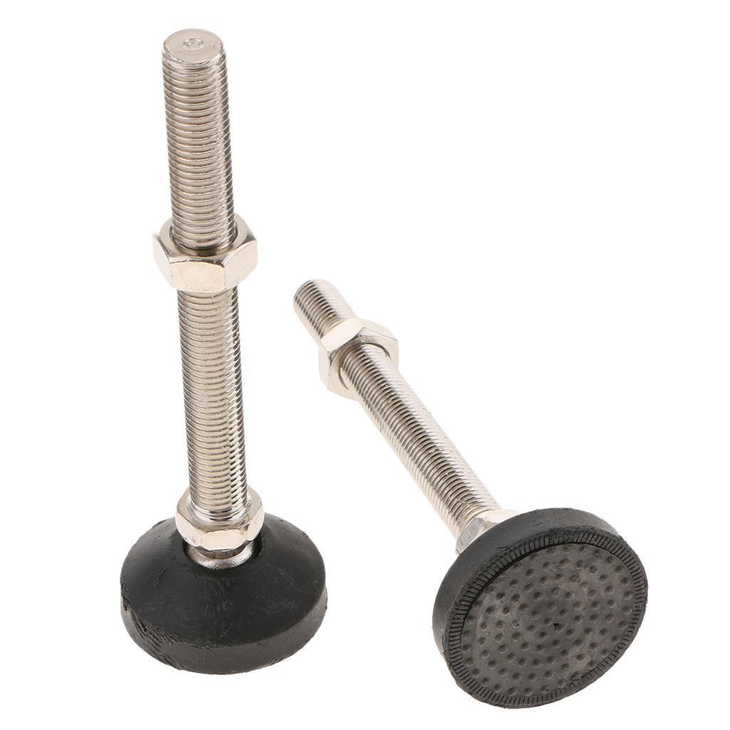 4 Machine Furniture Leveler Leveling Feet Glide Adjustable M16x150 60mm Base
