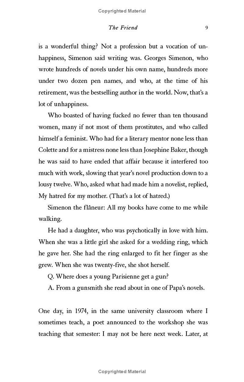 Sách ngoại văn: The Friend (National Book Award Winner)