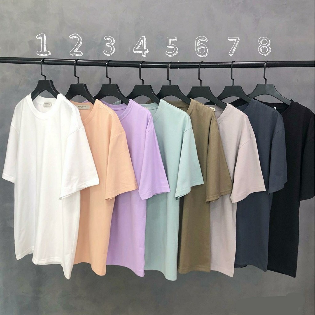 ÁO THUN TRƠN OVERSIZE ĐỦ MÀU UNISEX (16 Màu