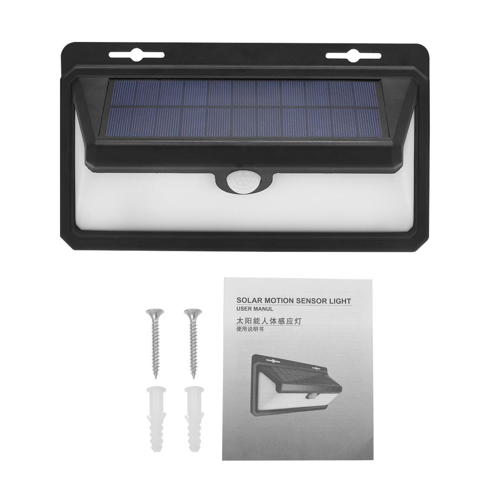 Solar Sensor Wall Lights, 97 LEDs Waterproof Solar Powered PIR Motion Sensor Energy Saving Night Lights for Garden, Fence, Patio, Driveway