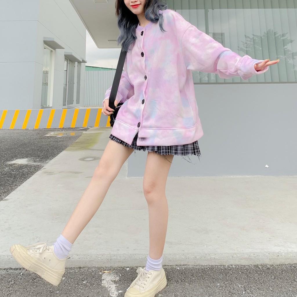 Áo Cardigan Loang Màu Siêu Xinh - Tie Dye Cardigan 2020 Streetwear Streetstyle