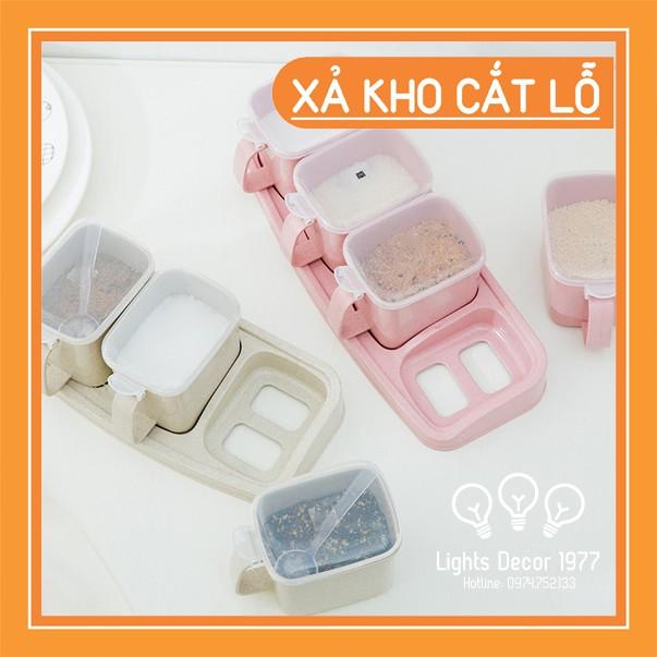 Hộp đựng gia vị  Hũ nhựa đựng gia vị sử dụng cho nhà bếp