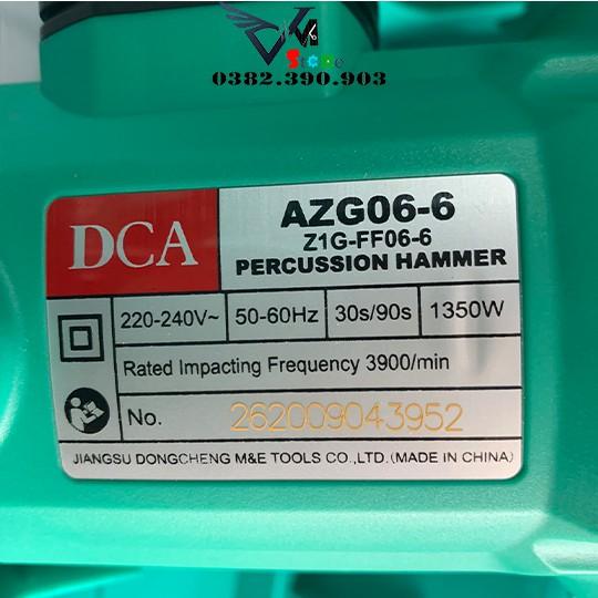 Máy đục bê tông 1350W DCA AZG06-6 17mm