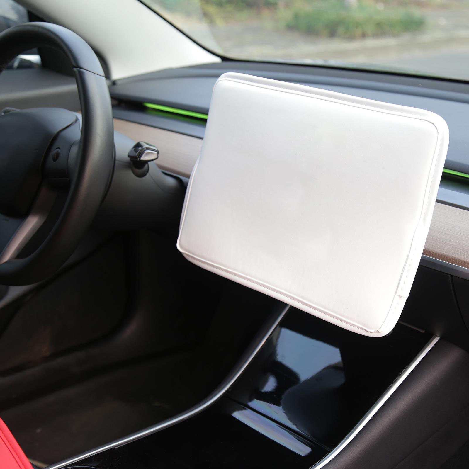 Navigation Cover Sleeve Sunshade Protector fits for Tesla Model 3 DIY White