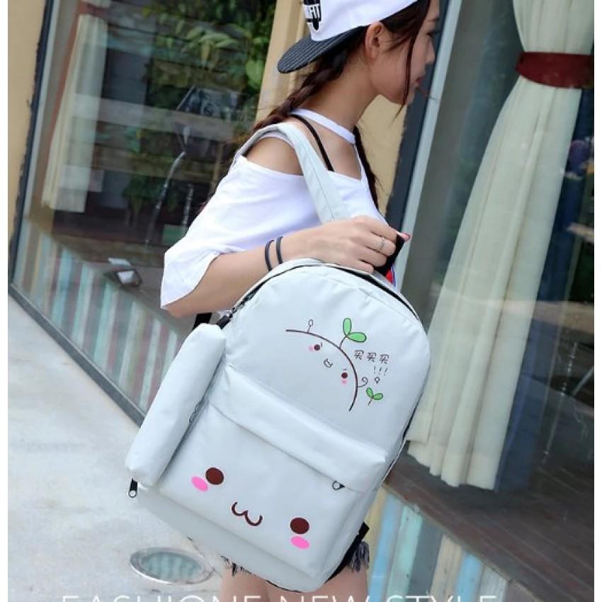 Set 2 Món Ba lô kèm Ví họa tiết kute