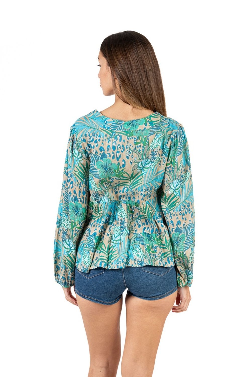 Áo Boho Phối Ren Cotton Isla Bonita