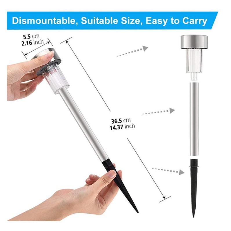 Bộ 10 ĐÈN LED TRANG TRÍ SÂN VƯỜN NĂNG LƯỢNG MẶT TRỜI SUS304