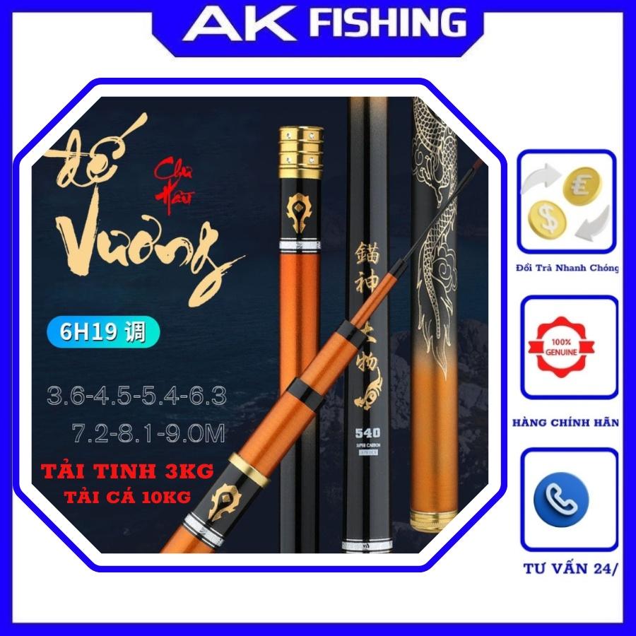 Cần câu tay đế vương chứ hầu 6h tải tĩnh 3kg chuyên câu đơn đài chép rô diếc chất lượng giá rẻ AKA FISHING