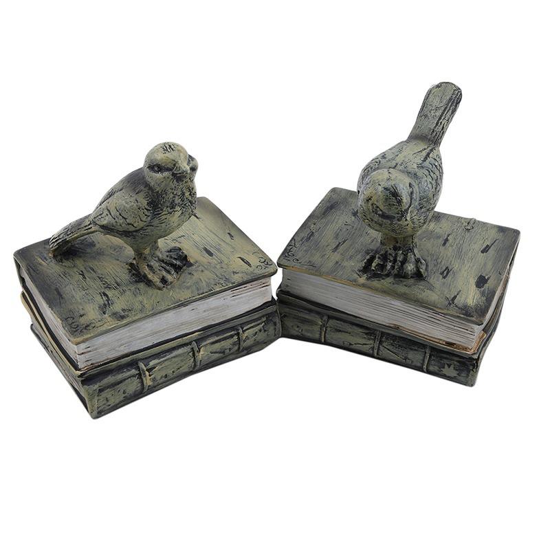 1 Phụ Kiện Trang Trí Để Bàn Hình Chú Chim Phong Cách Vintage