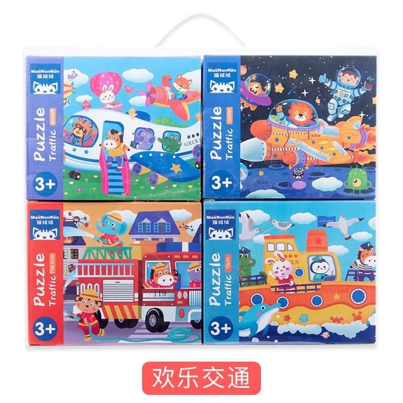 GHÉP HÌNH SET 4 HOT NHẤT HIỆN NAY, nhiều chủ đề giúp bé rèn luyện tư duy