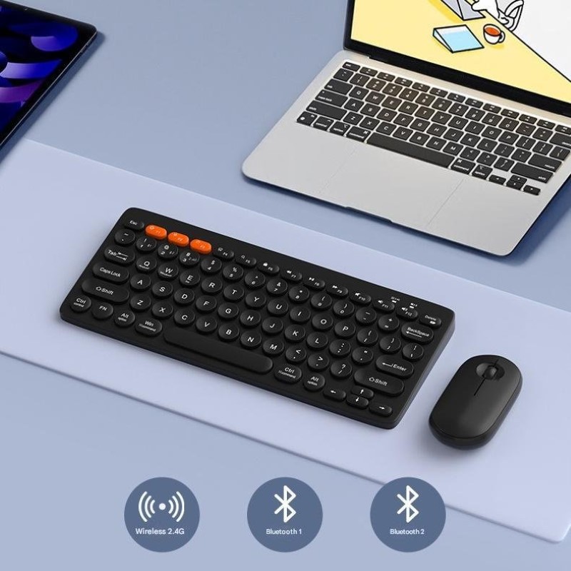 Bộ Bàn Phím Chuột không dây Bluetooth 5.0 USB2.4g K902  cho máy tính , Laptop , điện thoại , Tablet hàng nhập khẩu