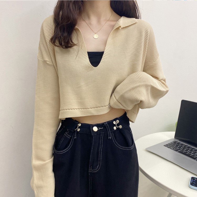 Áo croptop len khoác Ulzzang Quảng Châu ALC38