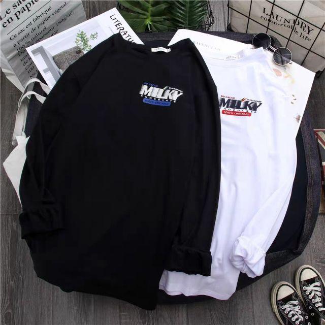 Áo thun tay dài, áo đôi, áo cặp, áo nam nữ, áo form rộng nam nữ, áo thun in hình nam nữ, áo tình nhân