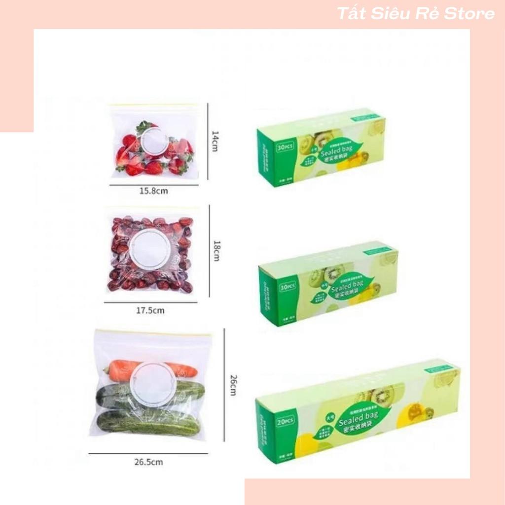 Combo 80 Túi Zip, Set 3 Hộp Túi Zip Đựng Thực Phẩm Có Khóa đủ cỡ sealed bag