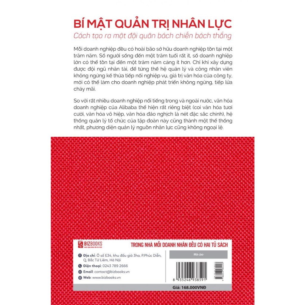 Sách - Bí Mật Quản Trị Nhân Lực Để Tạo Ra Một Đội Quân Bách Chiến Bách Thắng - MC