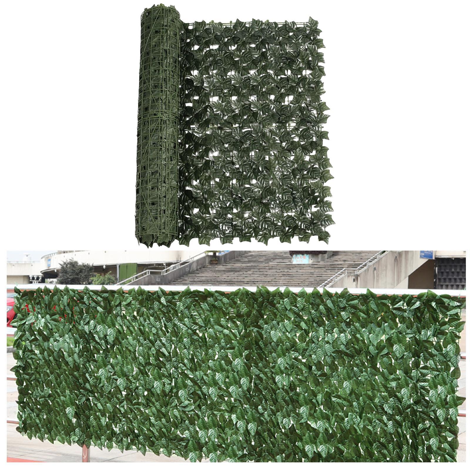 Faux Ivy Vine Leaf Privacy Screen Garden Green Leaf Privacy Fence Screen Artificial Ivy Privacy Fence for Wedding Bar Party Backdrop Patio