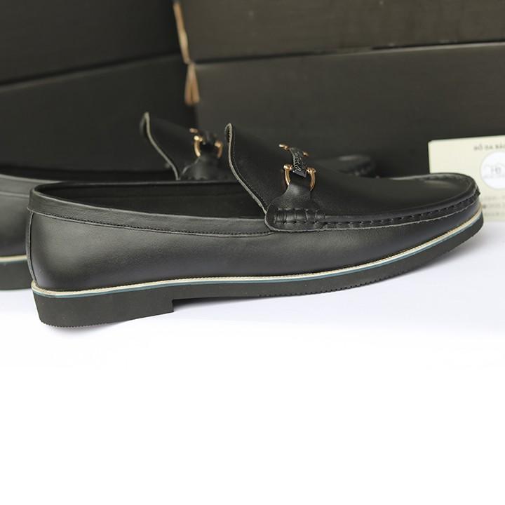 Giày Lười Nam Boat Loafers Shoes Handmade GL33- Da Nappa Cao Cấp