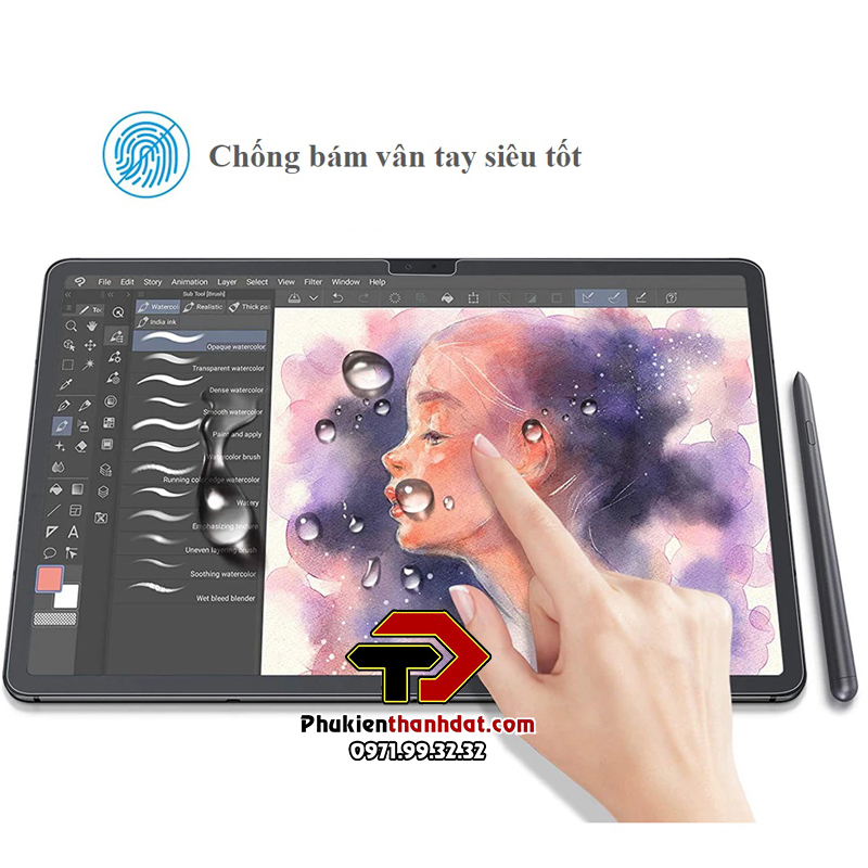 Paperlike Miếng Dán Màn Hình hỗ trợ vẽ đồ họa Cho Samsung Tab S7 FE, Tab S8+ Plus, Tab S7+ Plus, Tab S8/S7, Tab S6 Lite, S6 Lite 2022