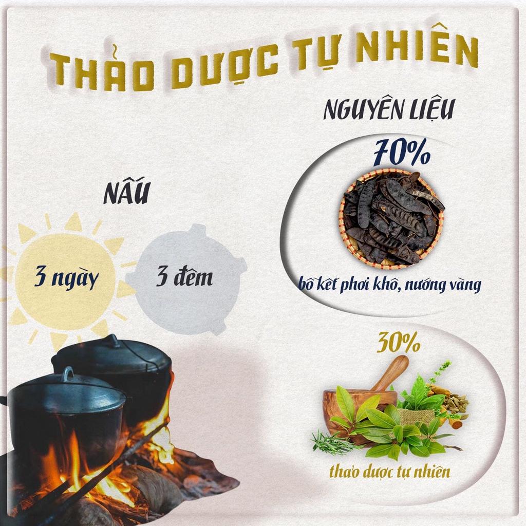 Bộ dầu gội bồ kết, dầu xả, xịt dưỡng tóc, tinh dầu 4 món giảm rụng, tái tạo tóc hư tổn mọi cấp độ QUÊ MỘT CỤC