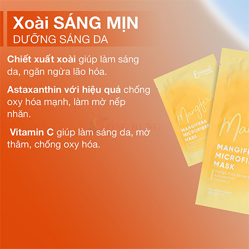 Mặt nạ sinh học Emmié By Happyskin Microfiber Mask (1 miếng) - Hàng chính hãng