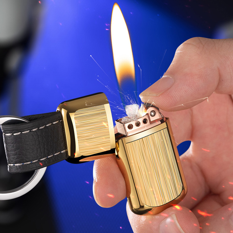 Hột Quẹt Bật Lửa Xăng Đá JK-813 Kiêm Móc Treo Chìa Khóa Nhỏ Gọn Tiện Lợi - Nhiều Màu