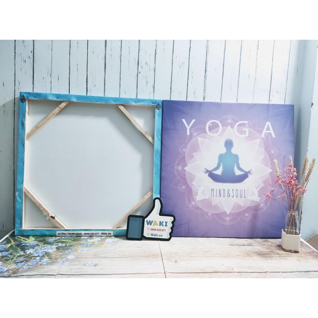 Bộ 2 tranh trang trí phòng tập yoga, nhiều mẫu đẹp, sáng tạo, giá hấp dẫn